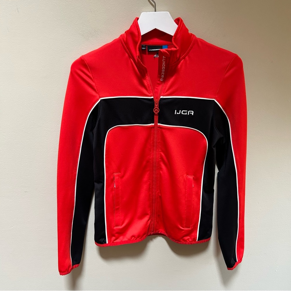 J Lindeberg ~Women’s Tech Mid Layer  W Else Stretch Golf Zip Jacket size Small